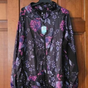 NWT Women's Size 3X Rise LuLaRoe Full Zip Yoga Jacket with Mesh Rise Collection
